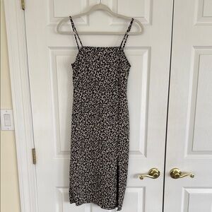 Leopard Print Midi Dress